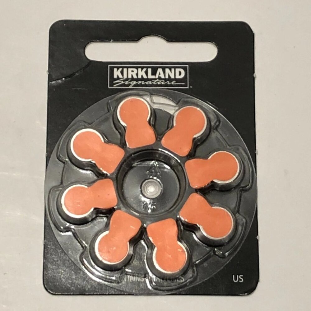 Kirkland Zinc Premium Hearing Aid Batteries Size 13 1.45 Volt, 321